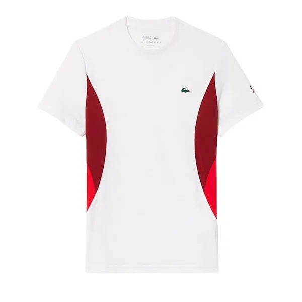 Áo Thun Nam Lacoste Mens x Novak Djokovic TH7539-51-001 Tshirt Màu Đỏ Trắng Size 3 - Thời trang - Vua Hàng Hiệu