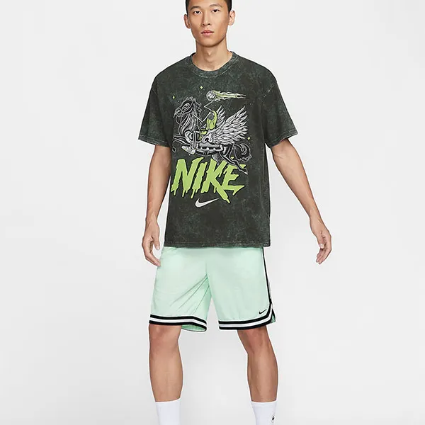 Áo Thun Nam Nike Men's Max90 Basketball T-Shirt HF8200-355 Màu Xanh Rêu Size S