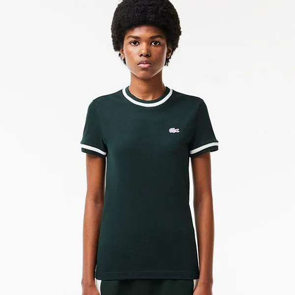 Áo Thun Nữ Lacoste Slim Fit Tipping TF7221 54G TE2 Tshirt Màu Xanh Đậm Size 34 - Thời trang - Vua Hàng Hiệu
