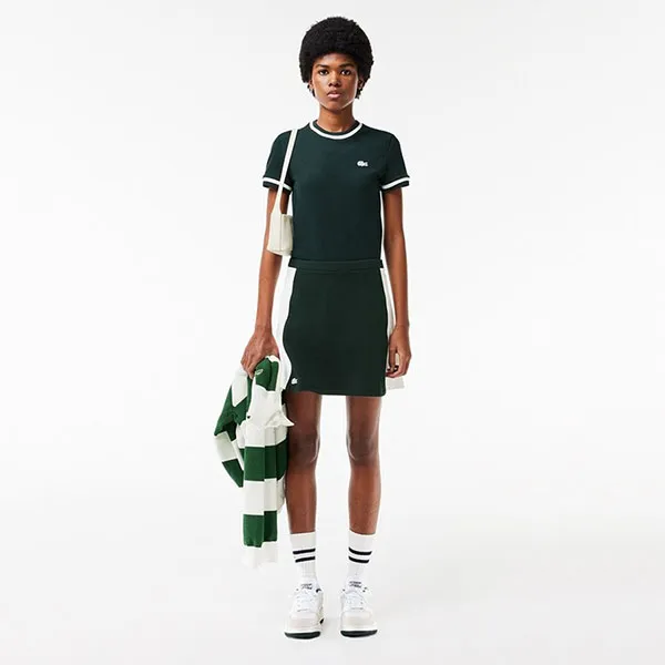 Áo Thun Nữ Lacoste Slim Fit Tipping TF7221 54G TE2 Tshirt Màu Xanh Đậm Size 34 - Thời trang - Vua Hàng Hiệu