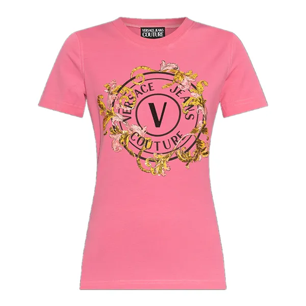 Áo Thun Nữ Versace Jeans Couture T-Shirt 78HAHC01 CJ02C 494 Màu Hồng Size XS - Thời trang - Vua Hàng Hiệu