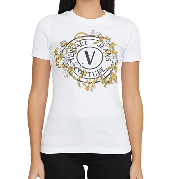 Áo Thun Nữ Versace Jeans Couture T-Shirt 78HAHC01 CJ02C G03 Màu Trắng Size S - Thời trang - Vua Hàng Hiệu