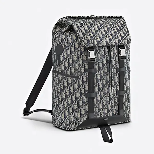 Balo Nam Dior Explorer Oblique Jacquard 1ESBA152YKY-H27E Màu Đen - Túi xách - Vua Hàng Hiệu