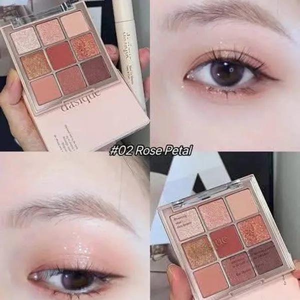 Bảng Phấn Mắt 9 Ô Dasique Shadow Palette 02 Rose Petal - Trang điểm - Vua Hàng Hiệu