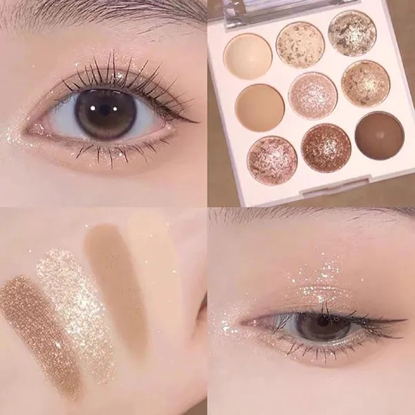 Bảng Phấn Mắt 9 Ô Dasique Shadow Palette 21 Almond Vanilla