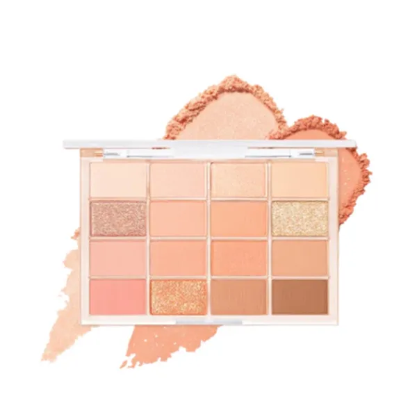 Bảng Phấn Mắt Wakemake Soft Blurring Eye Palette 16 Ô Màu Tone 07 Soda Coral Blurring 13g - Trang điểm - Vua Hàng Hiệu