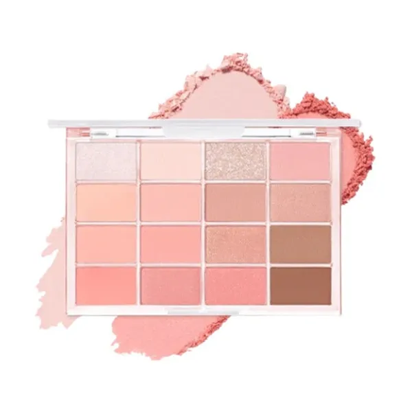 Bảng Phấn Mắt Wakemake Soft Blurring Eye Palette 16 Ô Màu Tone 08 Candy Coral Blurring 13g - Trang điểm - Vua Hàng Hiệu