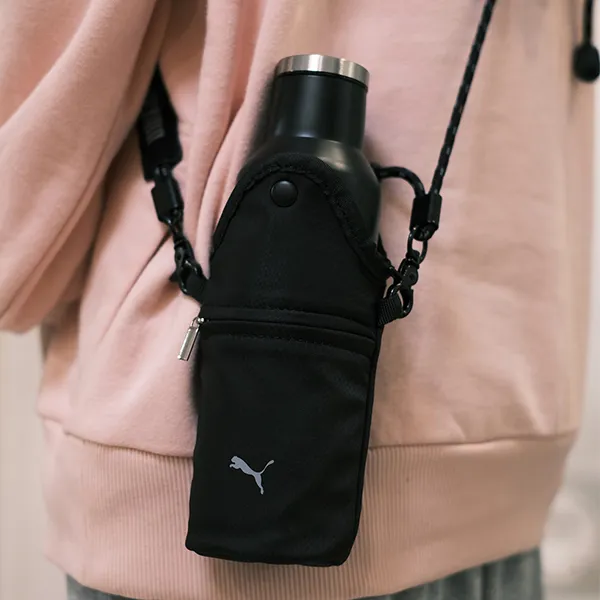 Bình Đựng Nước Puma Outdoor Thermos Flask Water Bottle Set Màu Đen 500ml - Cốc - Vua Hàng Hiệu