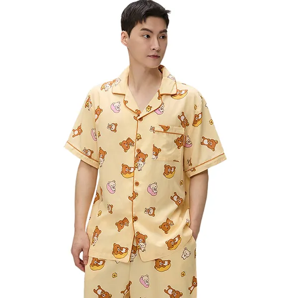 Bộ Ngủ Pyjama Cộc Tay Spao SPPPF25U09 Màu Beige Size S