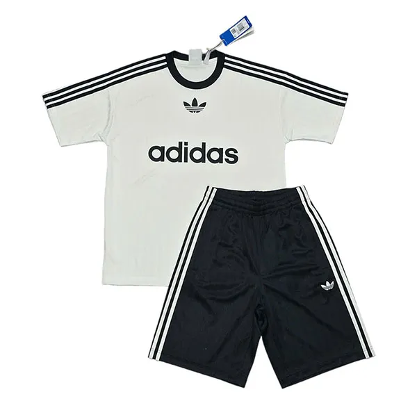 Bộ Quần Áo Cộc Tay Adidas Adicolor White Black Màu Đen - Trắng Size S - Thời trang - Vua Hàng Hiệu
