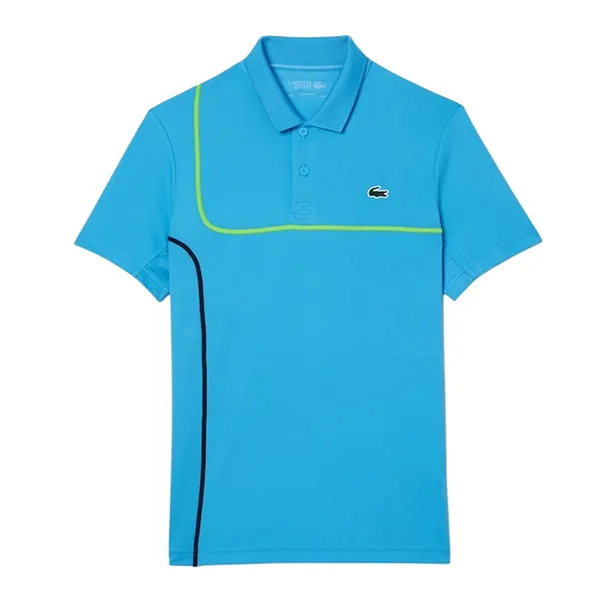 Bộ Quần Áo Cộc Tay Nam Lacoste Men's Tennis DH7362 I9K / GH7460 HBM Màu Xanh