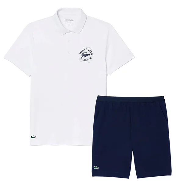 Bộ Quần Áo Cộc Tay Nam Lacoste Men's Ultra-Dry GH7452 / DH7759 Màu Xanh Navy/Trắng Size 5 - Thời trang - Vua Hàng Hiệu