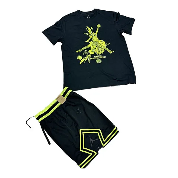 Bộ Quần Áo Cộc Tay Nam Nike Jordan Sport Màu Đen Size S (Form Á) - Thời trang - Vua Hàng Hiệu