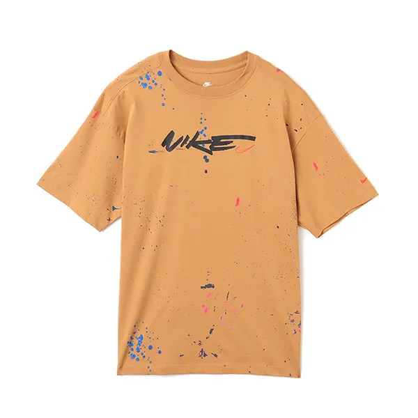 Bộ Quần Áo Cộc Tay Nike & MNML Paisley Knit Màu Nâu Cam Size XS (Form Âu)
