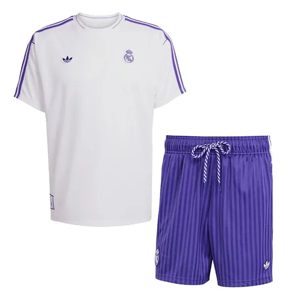 Bộ Quần Áo Nam Adidas Real Madrid Terrace Icons JF2581/JF2586 Màu Trắng Tím Size L - Thời trang - Vua Hàng Hiệu