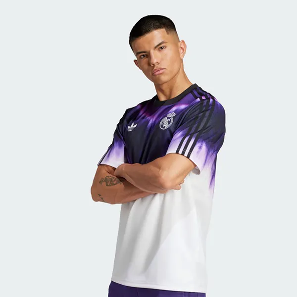 Bộ Thể Thao Nam Adidas Real Madrid Shorts Icon Purple Màu Tím Trắng Size S - Thời trang - Vua Hàng Hiệu