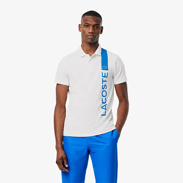 Bộ Thể Thao Nam Lacoste Tennis/Pickleball Sportswear DH8940 GI6/ GH7460 HBM Màu Trắng Xanh Dương Size 3