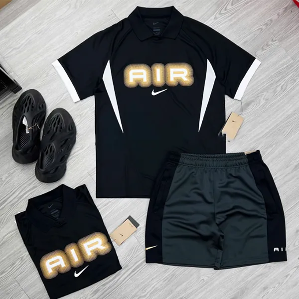 Bộ Thể Thao Nam Nike Air Sportswear HM0173-010/HF5528-070 Màu Đen Xám Size S (Form Âu)