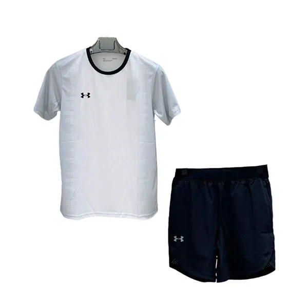 Bộ Thể Thao Nam Under Armour Training Short Sleeve Màu Đen Trắng Size S (Form Á) - Thời trang - Vua Hàng Hiệu
