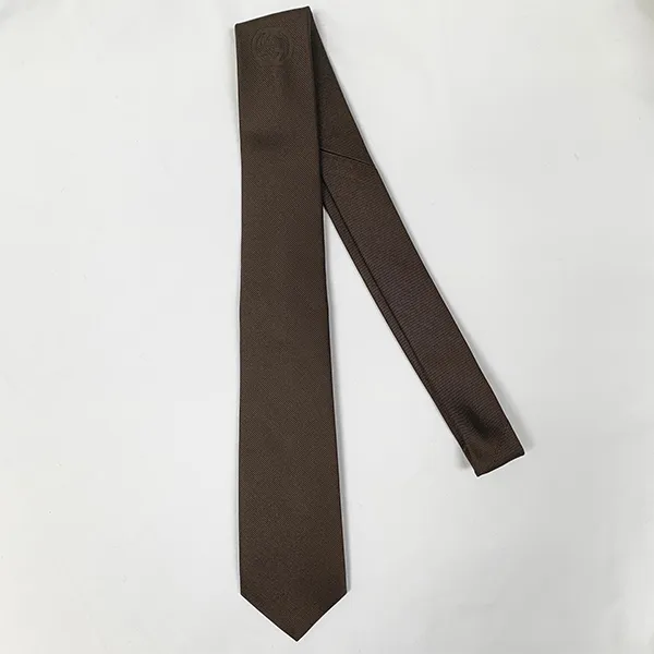 Cà Vạt Nam Gucci Interlocking GG Logo Neck Tie In Coffee Brown 550568 Màu Nâu Cafe - Thời trang - Vua Hàng Hiệu