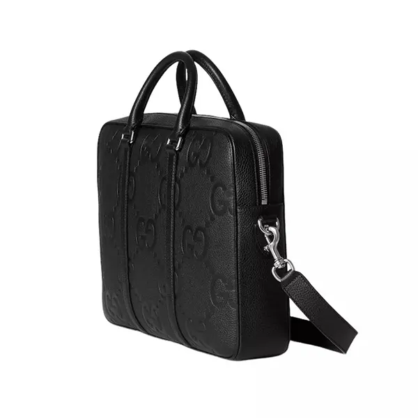 Cặp Xách Tay Nam Gucci Black Jumbo GG Leather Briefcase Màu Đen - Túi xách - Vua Hàng Hiệu