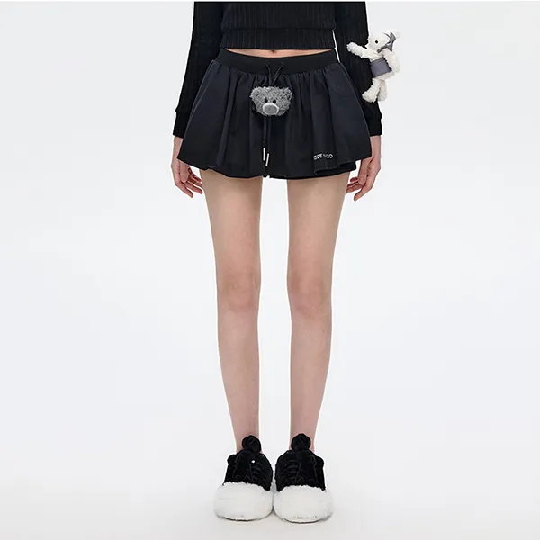 Chân Váy 13 De Marzo Bear A-Line Skirt Black Màu Đen