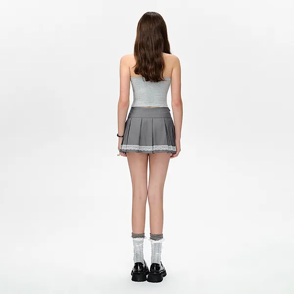 Chân Váy 13 De Marzo Bear Lacy Bowknot Skirt Grey Màu Xám - Thời trang - Vua Hàng Hiệu