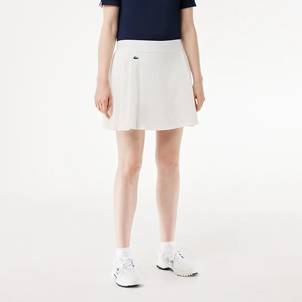 Chân Váy Nữ Lacoste Women's Lined Ultra Dry Stretch Golf Skirt JF9433 51 NYV Màu Trắng Size 40