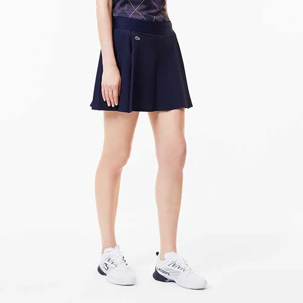 Chân Váy Nữ Lacoste Women's Lined Ultra Dry Stretch Golf Skirt JF9433 97 423 Màu Xanh Navy Size 34