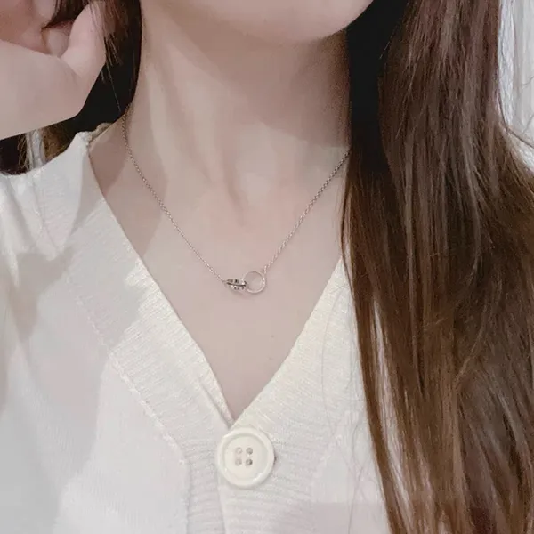Dây Chuyền Nữ Daniel Wellington Elan Unity Necklace Silver Màu Bạc - Trang sức - Vua Hàng Hiệu