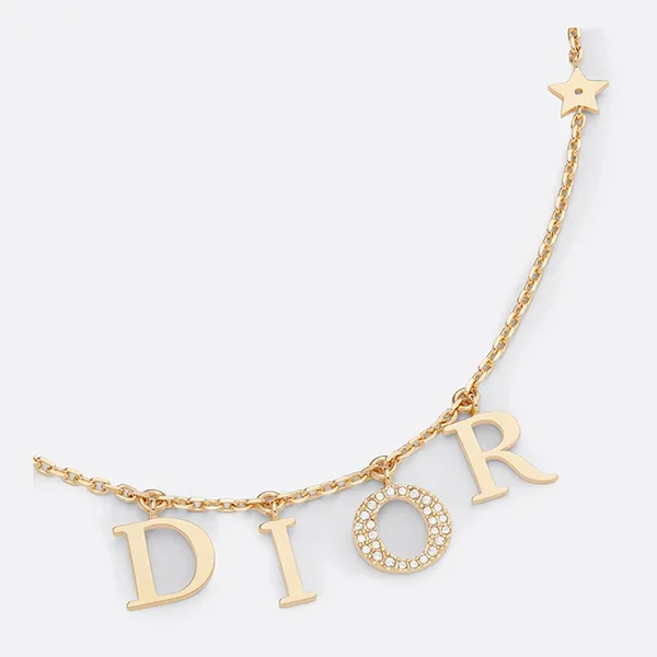 Dây Chuyền Nữ Dior Evolution Necklace Gold Finish Metal And Crystals N1308DVOCY_D301 Màu Vàng - Trang sức - Vua Hàng Hiệu