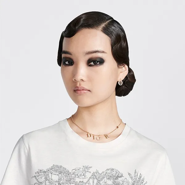 Dây Chuyền Nữ Dior Evolution Necklace Gold Finish Metal And Crystals N1308DVOCY_D301 Màu Vàng - Trang sức - Vua Hàng Hiệu