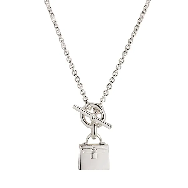 Dây Chuyền Nữ Hermès Amulettes Kelly Pendant H121325B 00 Màu Bạc
