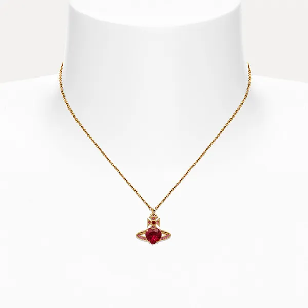 Dây Chuyền Nữ Vivienne Westwood Ariella Pendant Necklace 8053195072484 Màu Vàng/Đỏ