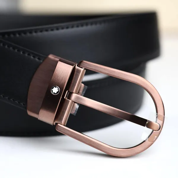 Thắt Lưng Nam Montblanc Horseshoe Buckle Black 3cm 129426 Màu Đen - Thắt lưng - Vua Hàng Hiệu