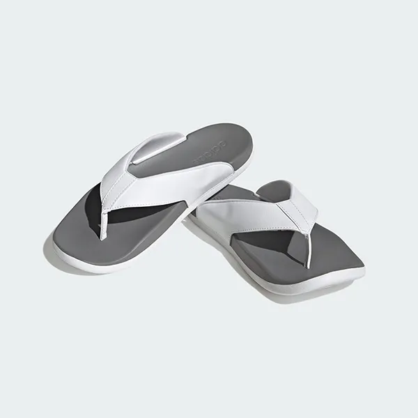 Dép Adidas Adilette Comfort HQ4459 Màu Xám Trắng Size 39