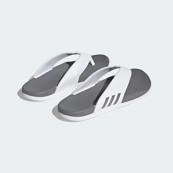 Dép Adidas Adilette Comfort HQ4459 Màu Xám Trắng Size 39