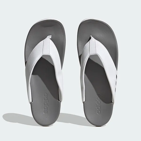 Dép Adidas Adilette Comfort HQ4459 Màu Xám Trắng Size 39