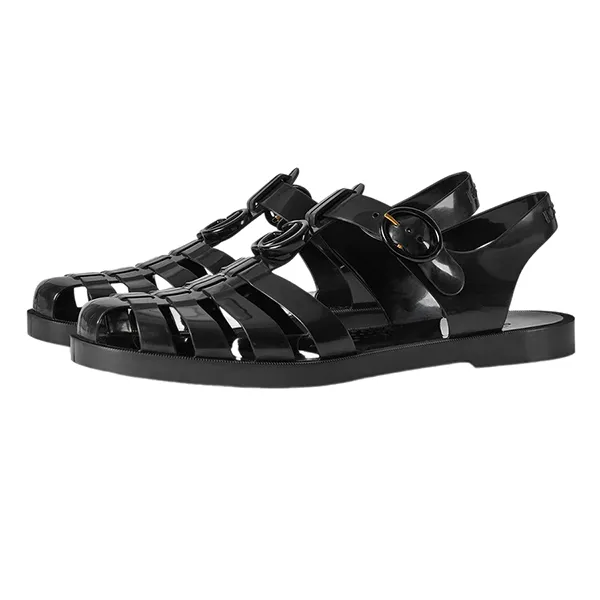 Dép Gucci Sandal With Double G 674132-JFM00-1000 Màu Đen Size 35 - Dép - Vua Hàng Hiệu