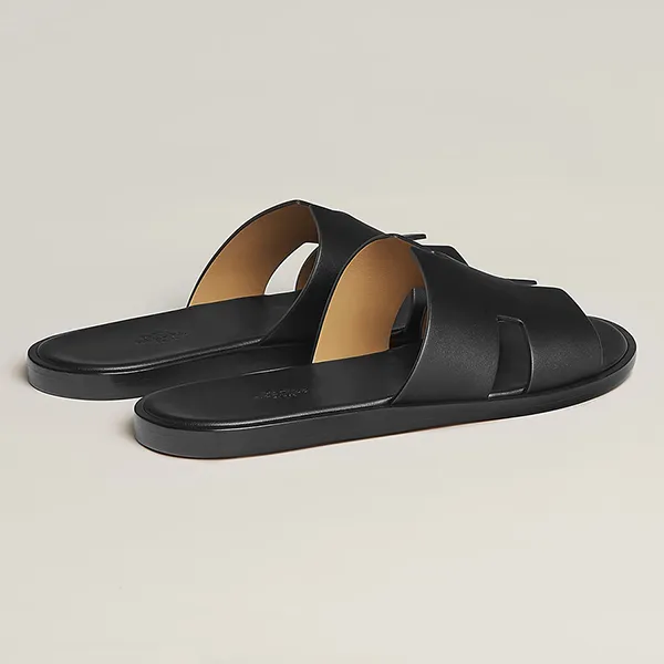 Dép Nam Hermès Izmir Sandal H041141ZH01390 Màu Đen Size 41.5 - Dép - Vua Hàng Hiệu