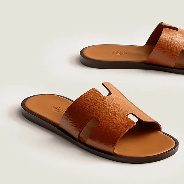 Dép Hermès Izmir Sandal H221820ZH1V430 Màu Nâu Size 41