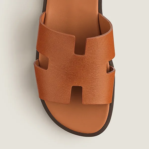 Dép Hermès Izmir Sandal H221820ZH1V430 Màu Nâu Size 41