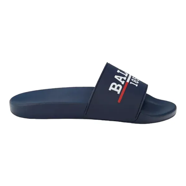 Dép Nam Bally Samuel Men's 1851 Ink Rubber Pool Slide Sandals 6238703 Màu Xanh Navy Size 41 - Dép - Vua Hàng Hiệu