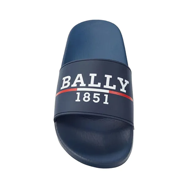 Dép Nam Bally Samuel Men's 1851 Ink Rubber Pool Slide Sandals 6238703 Màu Xanh Navy Size 41 - Dép - Vua Hàng Hiệu
