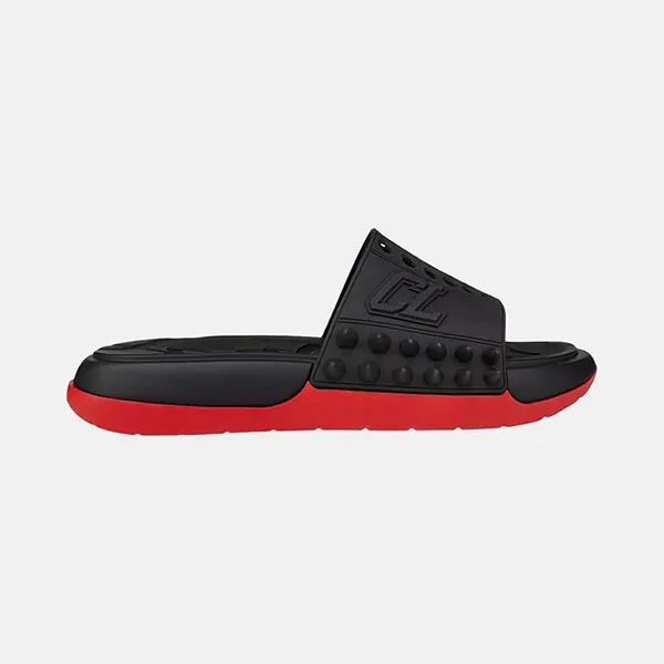 Dép Nam Christian Louboutin Đinh Tán 1240945BK01 Màu Đen Đỏ Size 41
