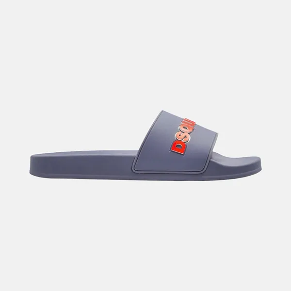 Dép Nam Dsquared2 Chữ Cam FFM0023 17205013 M4115 Màu Xanh Xám Size 40 - Dép - Vua Hàng Hiệu