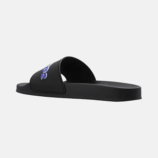Dép Nam Dsquared2 Chữ Xanh FFM0023 17205013 M1604 Màu Đen Size 40 - Dép - Vua Hàng Hiệu