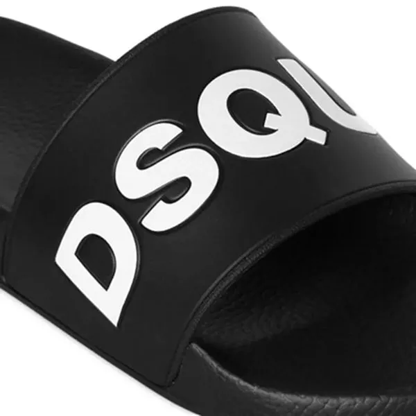 Dép Nam Dsquared2 Slide FFM0101 17200001 M063 Màu Đen Size 41 - Dép - Vua Hàng Hiệu