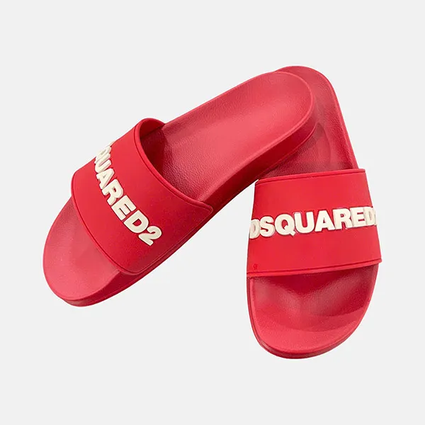 Dép Nam Dsquared2 Sliders Red FFM0023 17203516 4065 Màu Đỏ Size 40 - Dép - Vua Hàng Hiệu