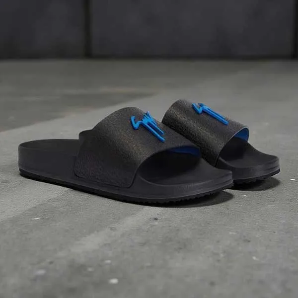 Dép Nam Giuseppe Zanotti Chữ Xanh RM20071K14 Màu Đen Size 39 - Dép - Vua Hàng Hiệu